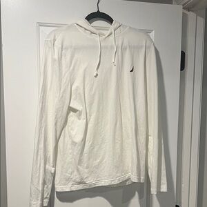 Nautica Men's Classic White Hoodie